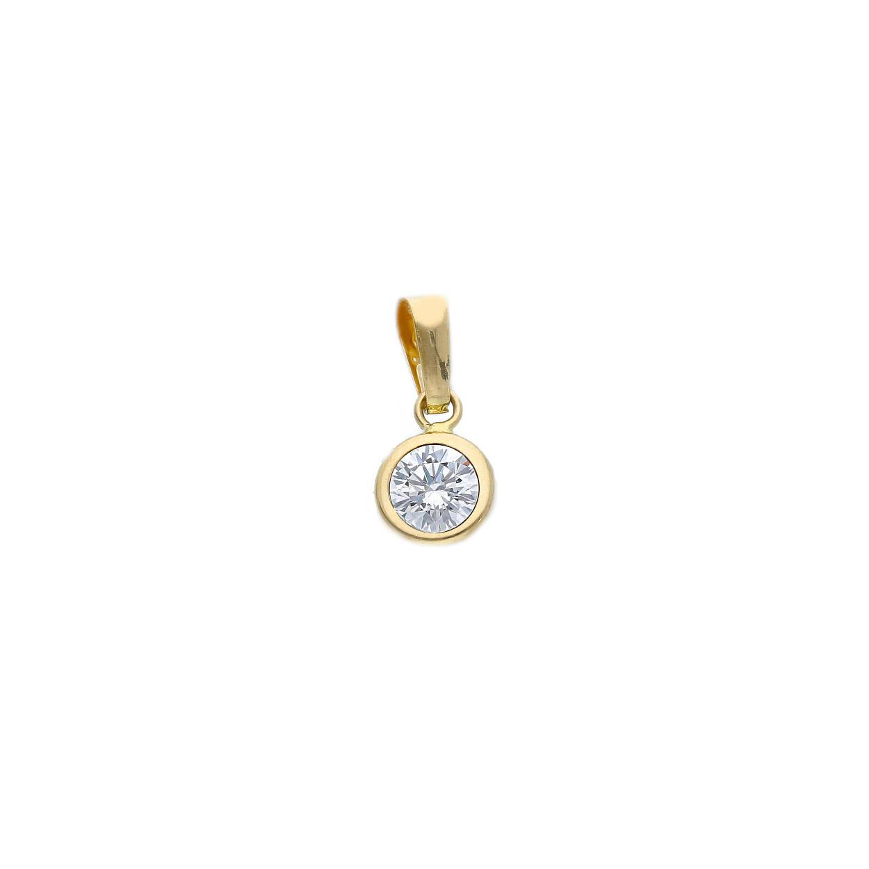 18 karaat hanger + zirconium