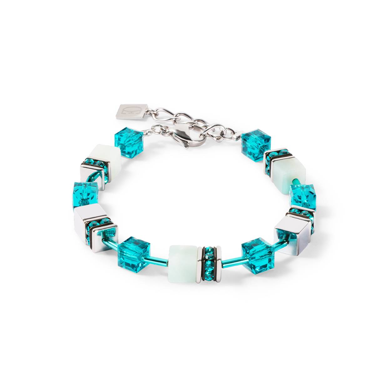 Coeur de Lion armband 4010/30-548 Dark Green-Silver