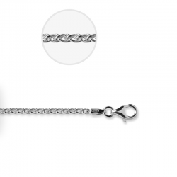 zilveren collier 42cm