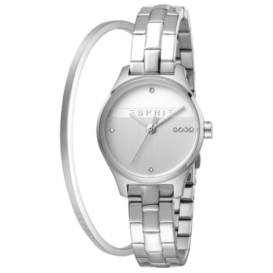 HORLOGE + ARMBAND ESSENTIAL GLAM SET 28 MM ZILVERKLEURIG
2 jaar garantie | inclusief verpakking