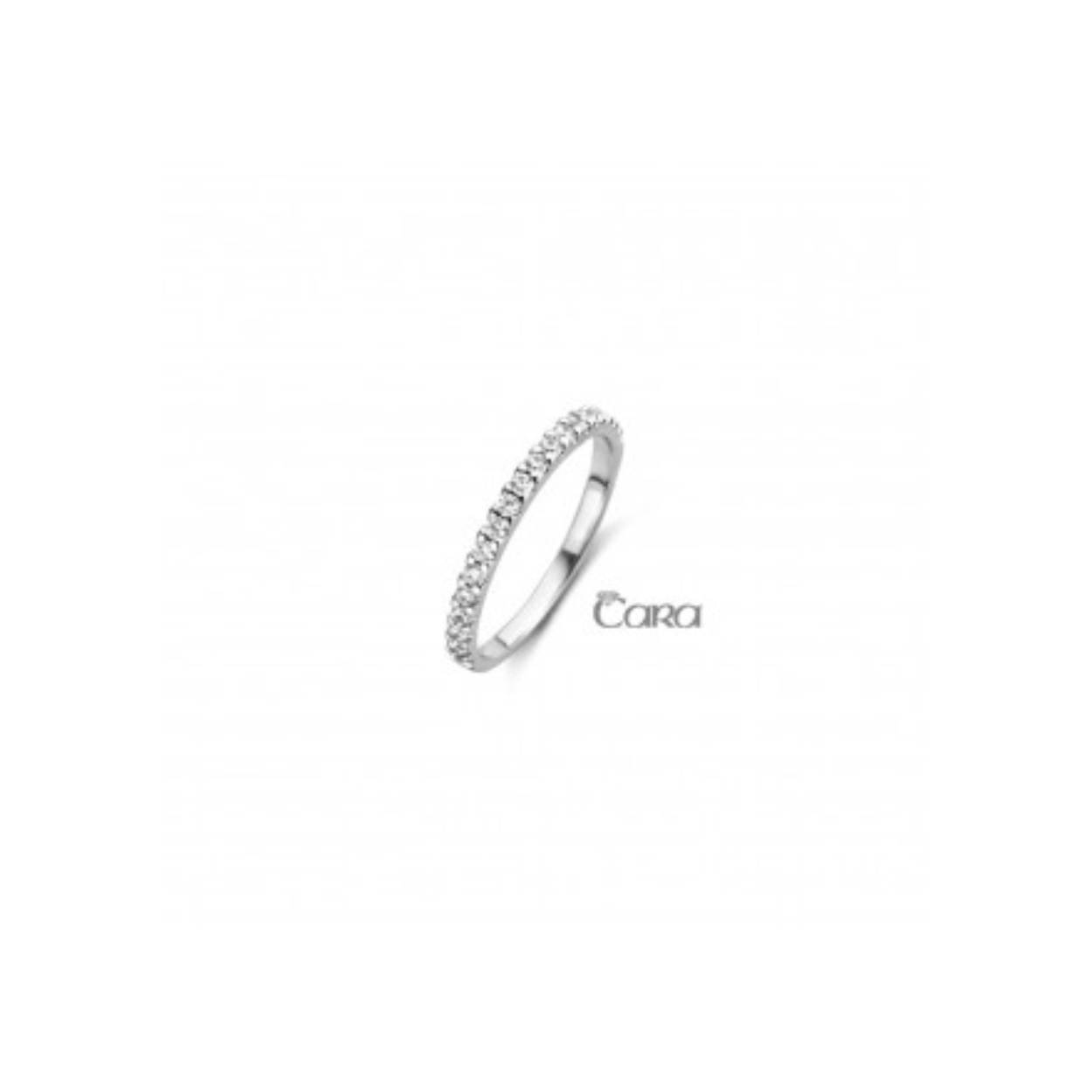 Ring wit goud 18kt zirconium