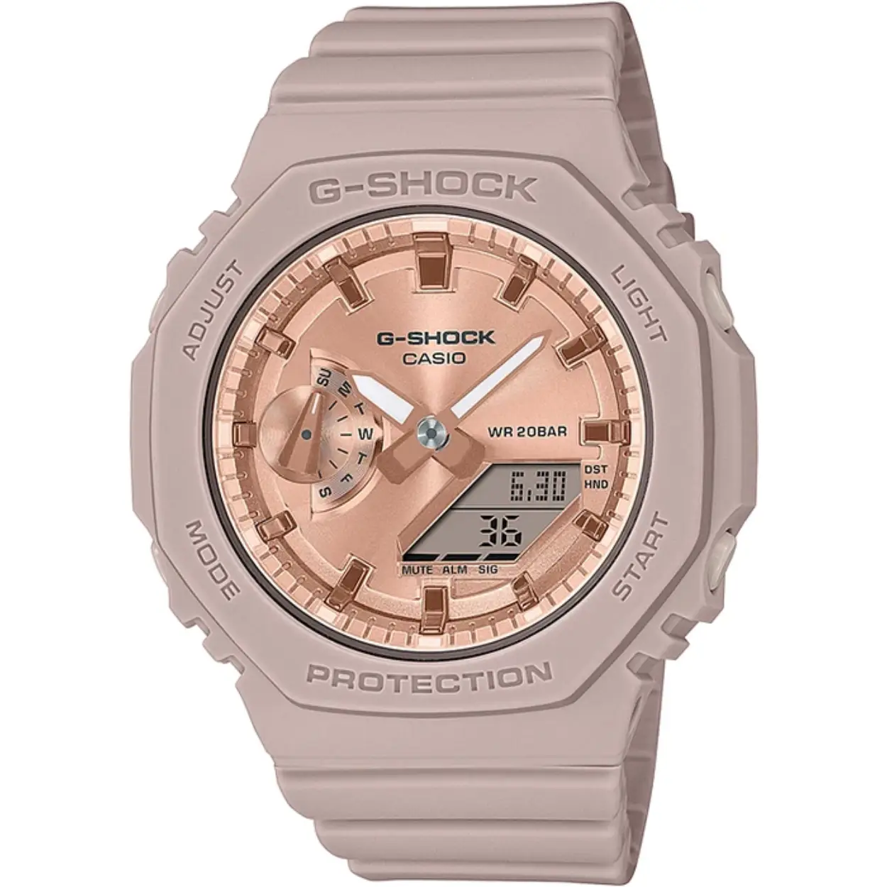 G-Shock Classic Women's Watch GMA-S2100MD-4AER 

Het horloge beschikt over een quartz uurwerk. Deze prachtige wijzerplaat is roze en is afgedekt met kwalitatief mineraalglas. De horlogekast is gemaakt van carbon en heeft een diameter van 43 mm. De kleur van deze horlogeband is roze en heeft een breedte van 26 mm. De horlogeband is gemaakt van resin . Met dit prachtige horloge ben je elke dag op de hoogte van de juiste tijd!

