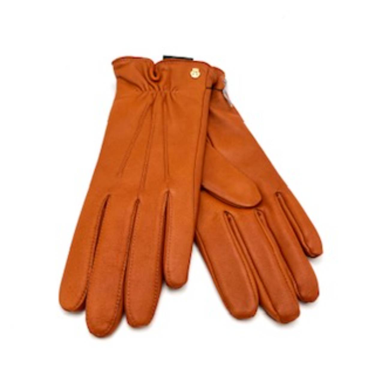 Fijne zacht lederen handschoen met voering van 90% wol en 10% cashmere.