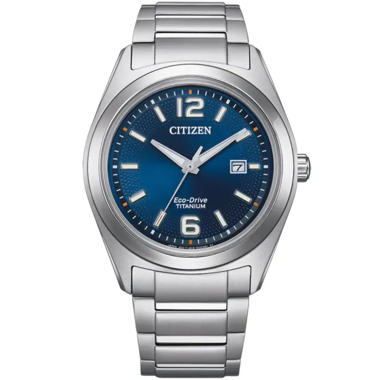 Citizen AW1641-81L herenhorloge. Een klassiek maar toch sportief horloge met een kast en band van TI+IP Super Titanium en een blauwe wijzerplaat.
Dit Citizen horloge is voorzien van Eco-drive techniek. De accu in het horloge wordt opgeladen door lichtinval op de wijzerplaat. Het horloge heeft een datum aanduiding, mineraal glas en is waterdicht tot 5 atm.

Techniek en Specificaties

- Tijdsaanduiding: Analoog
- Waterdicht: 5 ATM
- Materiaal kast: TI+IP Super Titanium
- Soort uurwerk: Eco-Drive aandrijving
- Soort glas: Mineraal
- Weergave: Uren, Minuten, Seconden, Datum

Design Uurwerk
- Kastvorm: Rond
- Geschroefde kastbodem
- Vorm wijzerplaat: Rond
- Kleur Wijzerplaat: Blauw met Zilverkleurig accenten
- Kleur kast: Zilverkleurig
- Kleur wijzers: Zilverkleurig
- Lichtgevende wijzers en index

Band
- Type sluiting: Veiligheids sluiting
- Kleur band: Zilverkleurig
- Materiaal band: Massief TI+IP Super Titanium

Afmetingen Horloge:
- Hoogte: ca. 11mm
- Diameter: ca. 42mm

+ 240 Dagen gangreserve