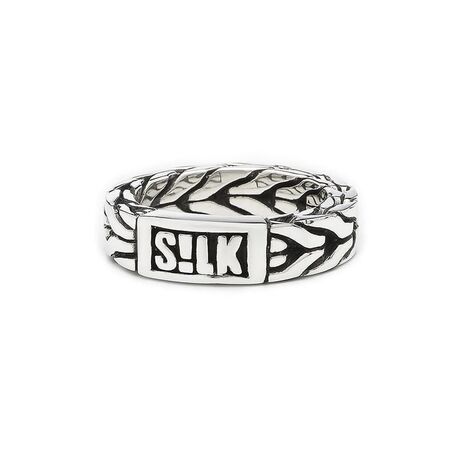 Silk Chevron ring zilver