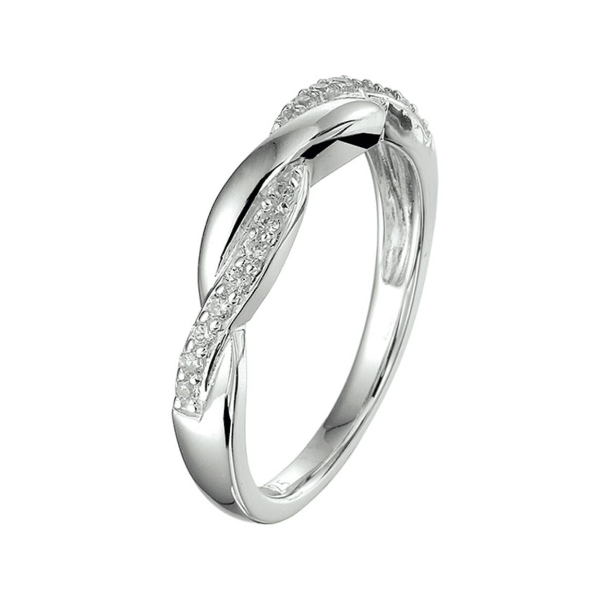 Zilver ring zirkonia