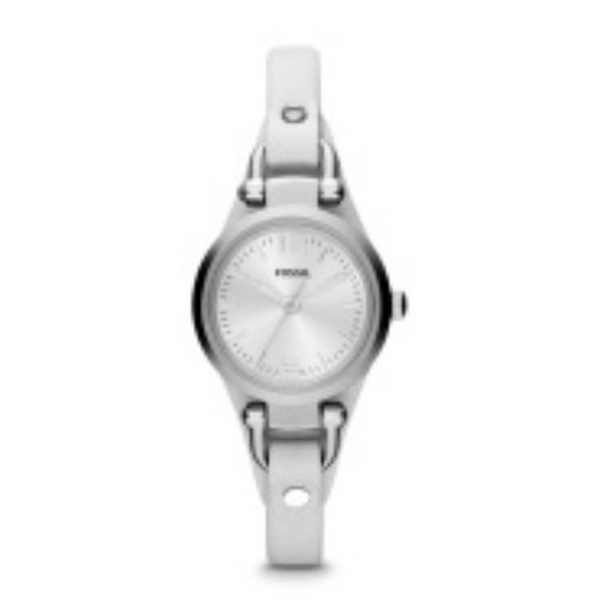 Fossil horlogeband ES3267  Leder Wit 8mm