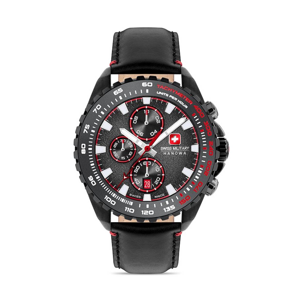 Dit is een horloge van het merk Swiss Military Hanowa gemaakt voor heren.
De specificaties zijn als volgt:
Kastmaat: 45
Waterdichtheid: 10 ATM / 100 Meter / 330 Feet