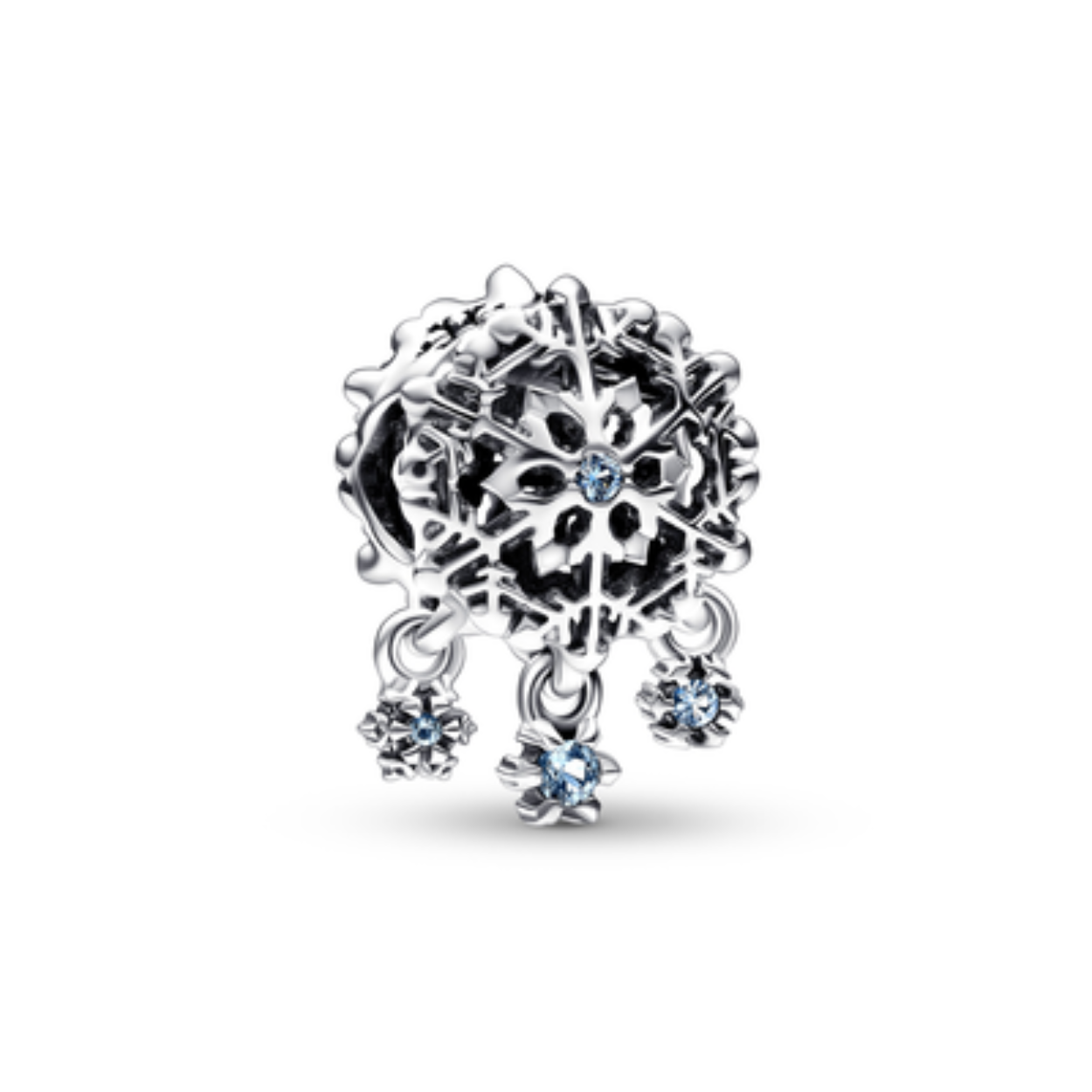 Pandora Charm Snowflake blue cristal