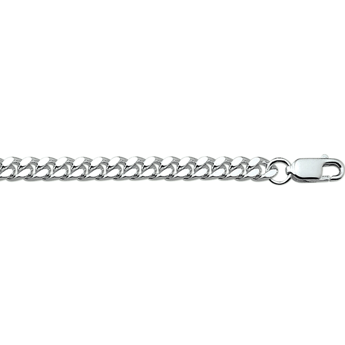 925 zilver | geslepen heren collier