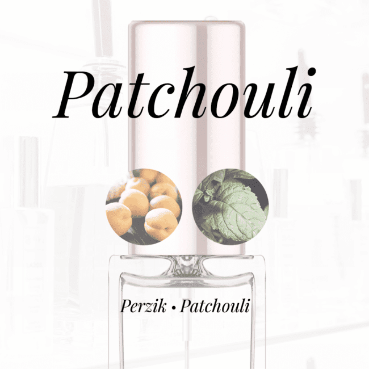Eigenschappen
Geur: Patchouli
Waarneembare geuren: Patchouli, Perzik
Sillage: Zwaar
Seizoen: Herfst/Winter
Eigenschap: Charmant
Stijl: Trendy
Geurgroep: Chypre Fruitige
Hoofdakkoorden: Witte bloemen, Patchouli, Aromatisch, Bloemig, Vanille, Fruitig
Top noten: Afrikaanse fresia blaadjes, Perzik en Californische Gardenia 
Midden noten: Koriander, Damask Roos en Jasmijn
Basis noten: Natuurlijke vanille, Patchouli en Vetiver