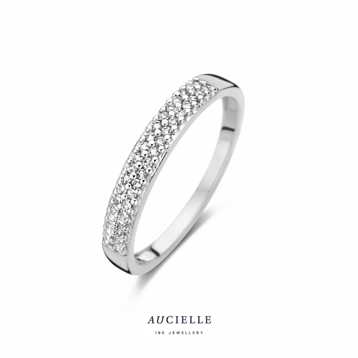 Aucielle ring wit goud 18k