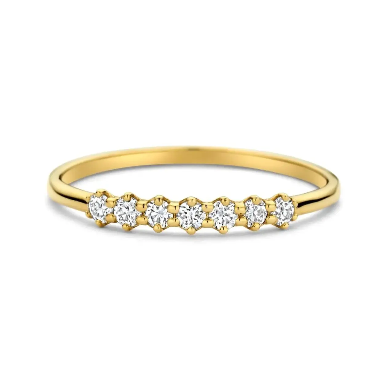 SWING JEWELS RING 14K YELLOW GOLD WITH DIAMOND 0,175CT
