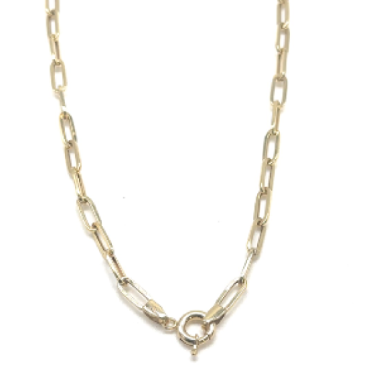 14k gouden closed forever ketting/ 3.6mm breed/45cm lang ca 4.49 gram