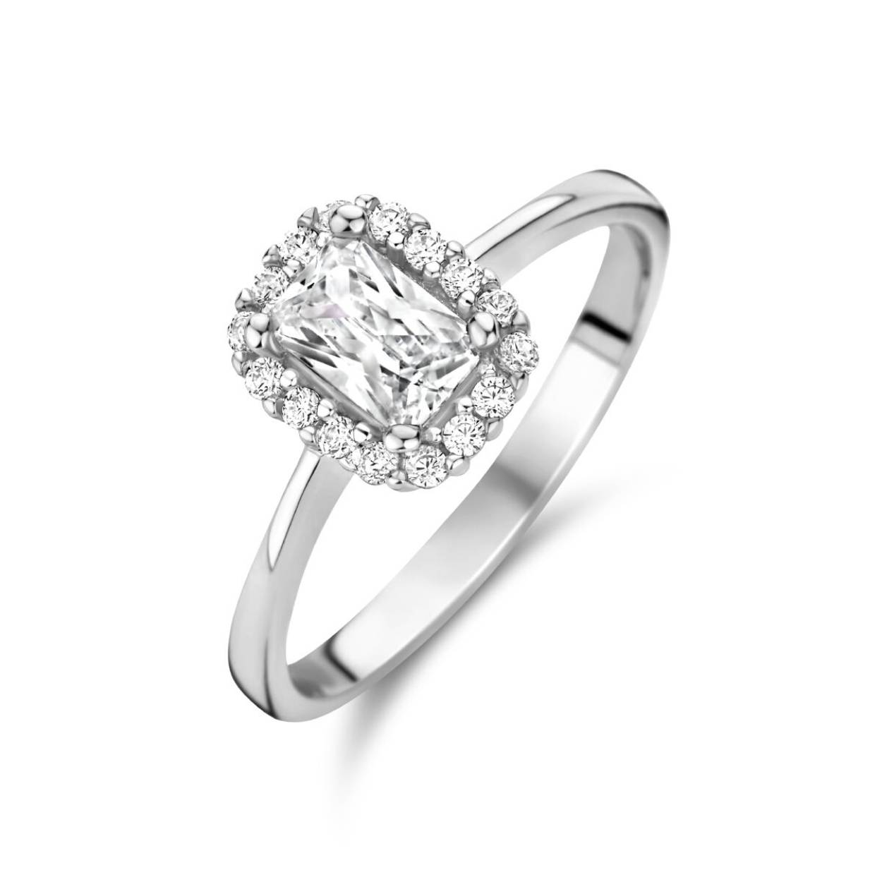 zilveren ring met steen