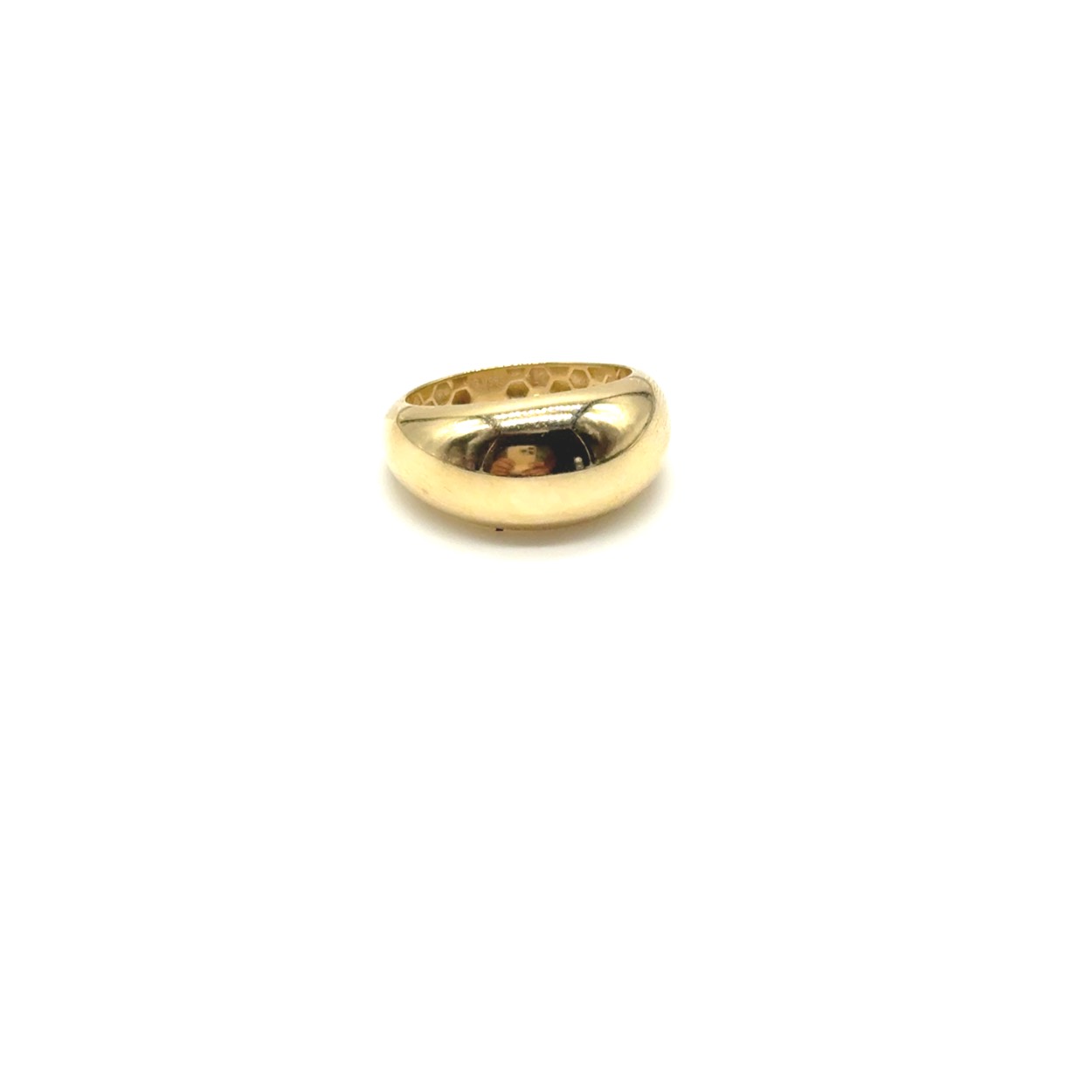 14k gouden ring. ring is ca 2.5 gram en 10mm breed