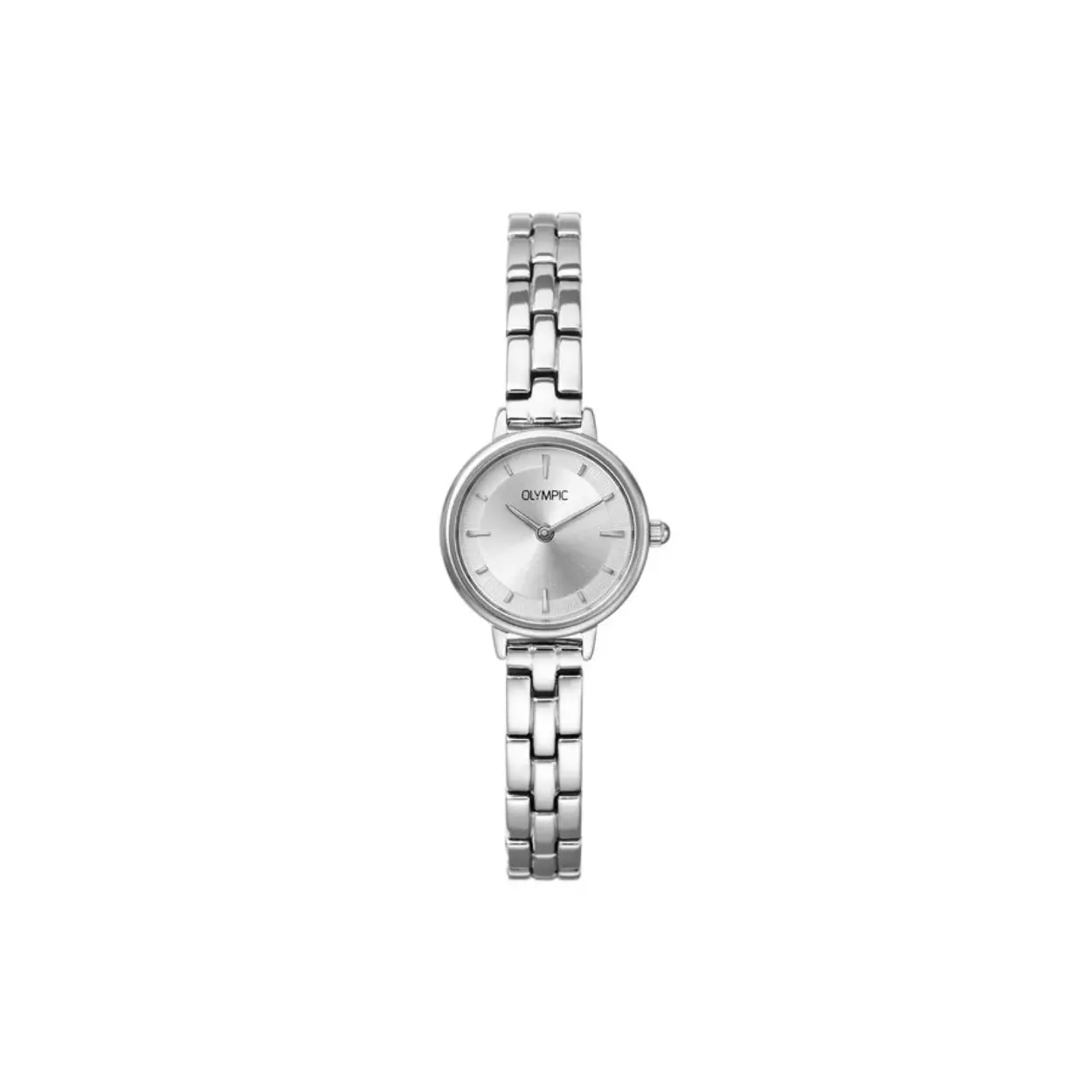 Dit unieke Olympic horloge is een dameshorloge met een chique uitstraling. Het horloge heeft een ronde stalen kast met een zilverkleurige sunray wijzerplaat met fijne streepjes. Aan de kast zit een fijne stalen schakelband met druksluiting. Het horloge heeft een mineraalglas, een doorsnee van 22mm en is 3ATM.

Waterdichtheid 3ATM
Dit horloge is niet bestand tegen water bij het zwemmen en douchen. Dit horloge is niet bestand tegen (grote) waterdruk dus je kunt er niet mee duiken.

Het merk
Een mooi horloge hoeft niet duur te zijn! Het Nederlandse horlogemerk Olympic levert stoere chronografen, slimline series, digitale uurwerken en elegante dameshorloges. De prijs-kwaliteitverhouding staat bij Olympic hoog in het vaandel met prijzen die uiteenlopen van € 34,95 tot en met € 159,00. 100% Nederlands ontwerp, waterdicht en standaard 3 jaar fabrieksgarantie.
