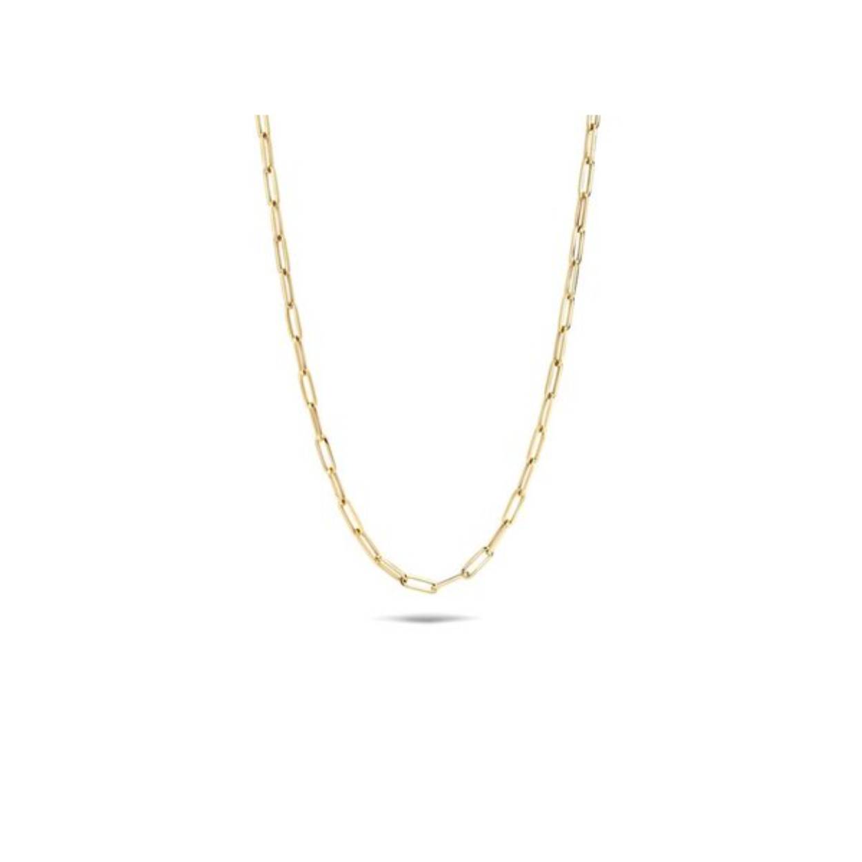 Elegante 14 kt geelgouden damescollier van het Nederlandse merk Monzario