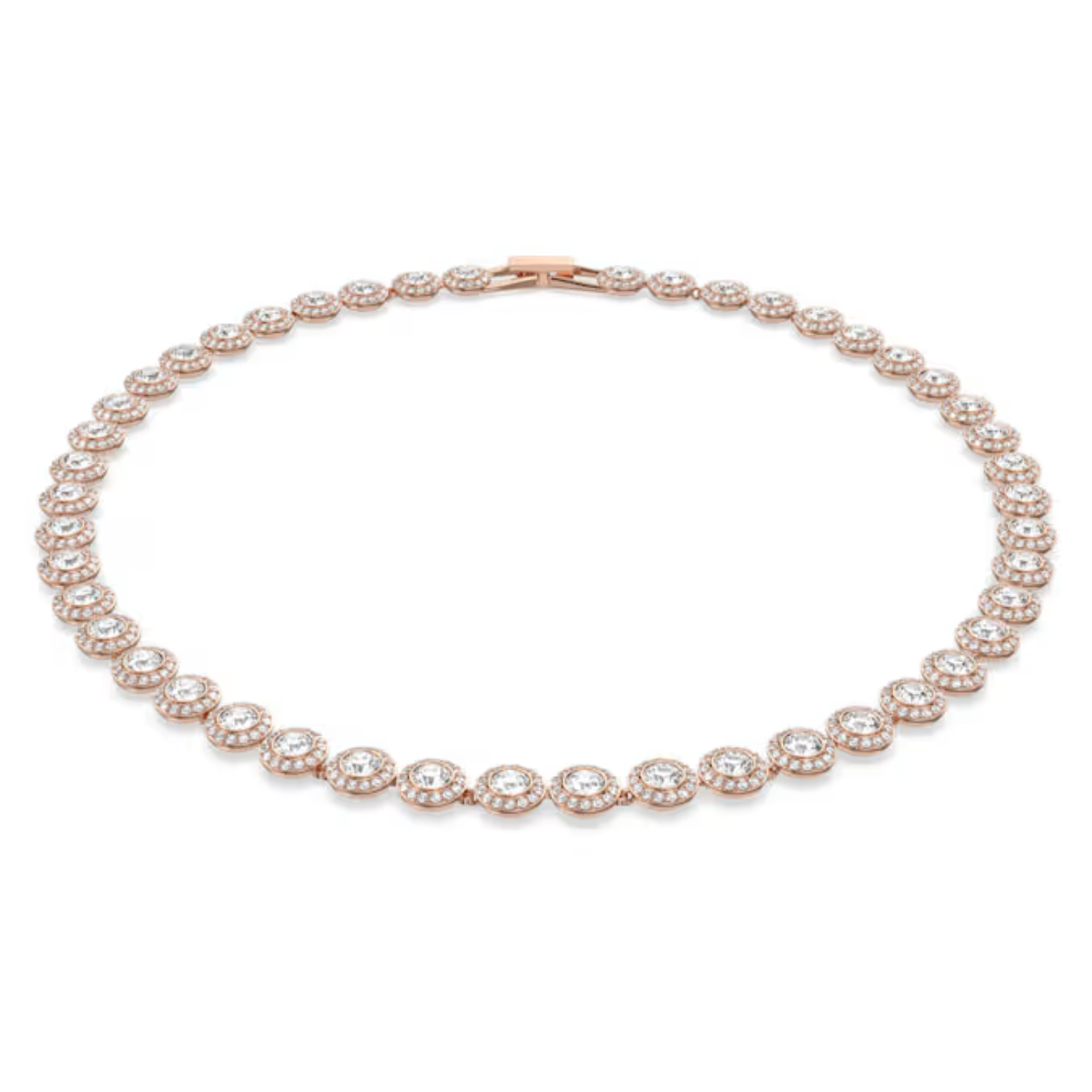 Ga voor een sprankeling van 360 graden met deze prachtige nieuwe versie van onze populaire Angelic All-Around ketting. Het tijdloze ontwerp combineert pavé met een roségoudkleurige toplaag en zorgt ervoor dat je je mooi en prettig voelt. Bovendien is hij gemakkelijk te combineren met andere Angelic-artikelen. Perfect voor bruiloften of andere speciale gelegenheden en om cadeau te geven.