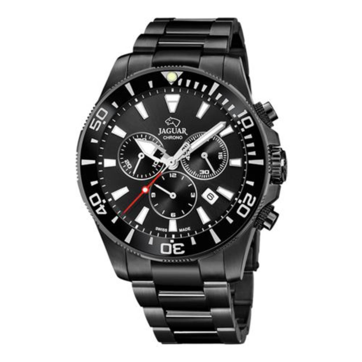 Herenhorloge J875/1 Zwitsers uurwerk met krasvrij saffierglas
