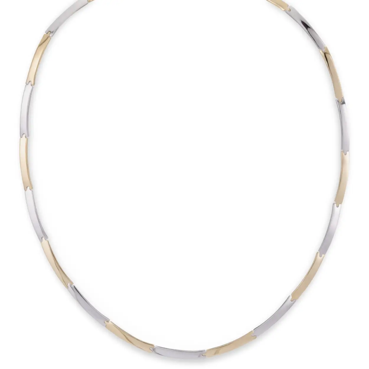 bicolor gouden collier 45cm