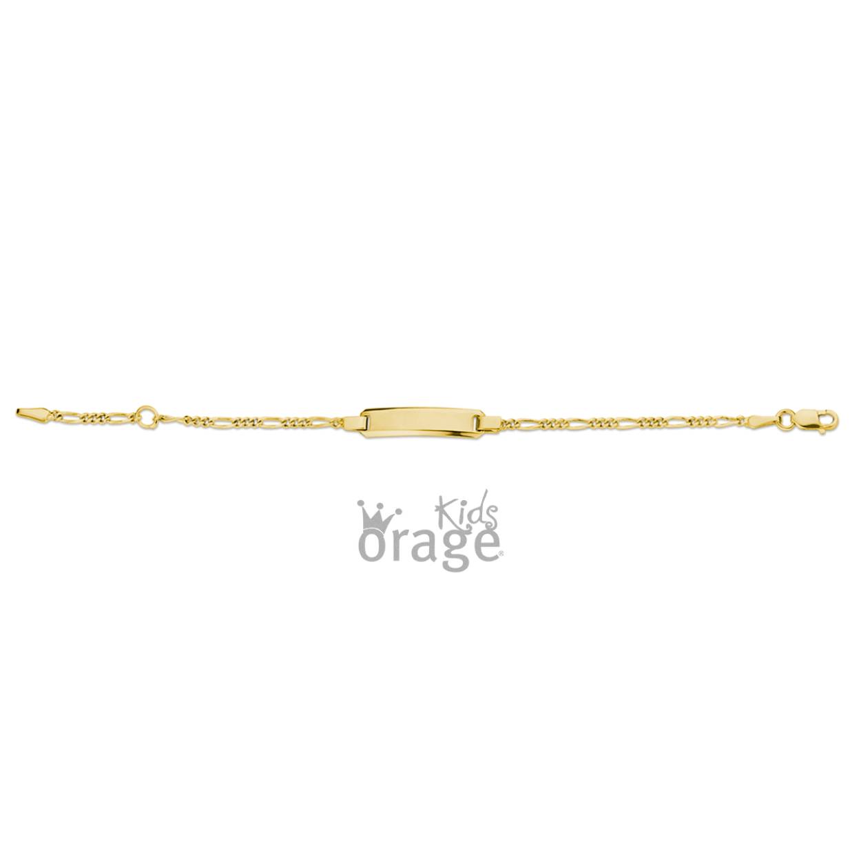 Orage Kids Naamplaatje goud 9k - 14cm