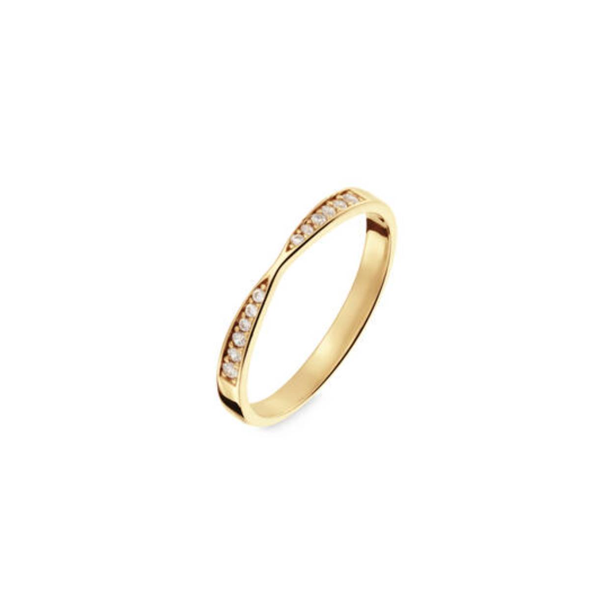 Gouden Ring met Zirkonia 