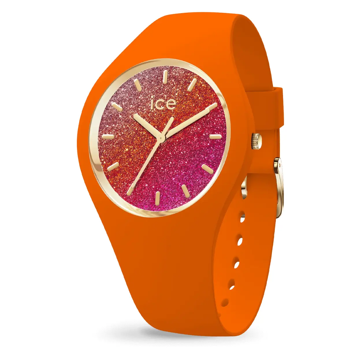 Dit is een horloge van het merk Ice-Watch. De bandkleur van dit horloge is oranje.