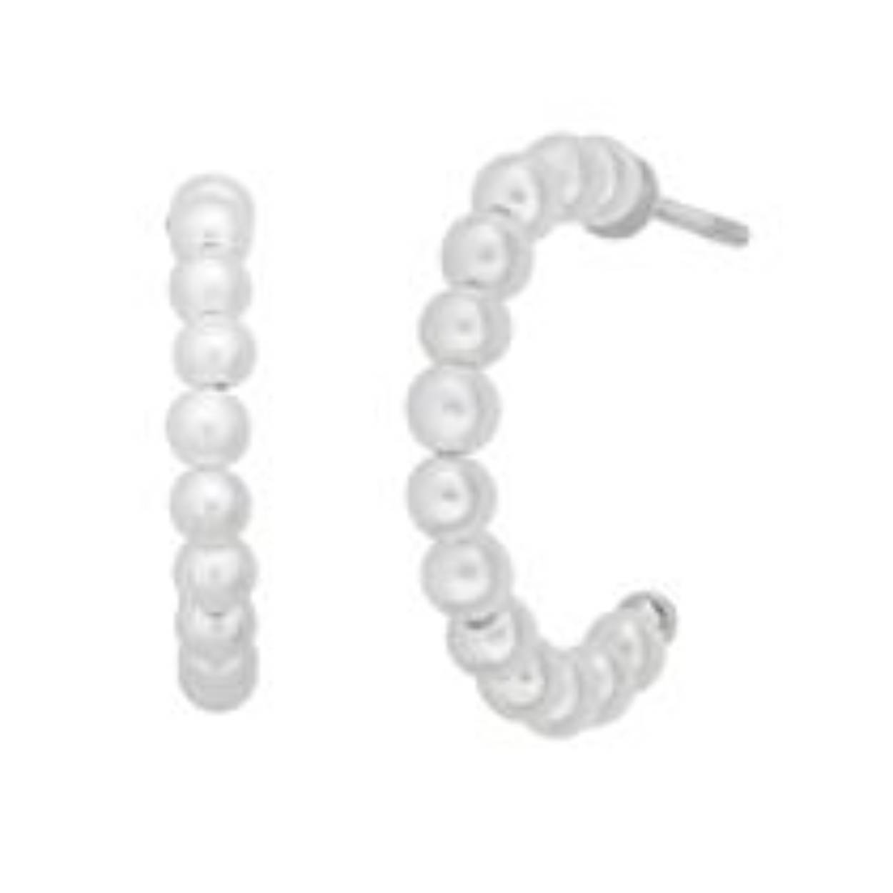 Small Pearl hoop - 16 mm - silver
4-032wp-R - Sterling zilver