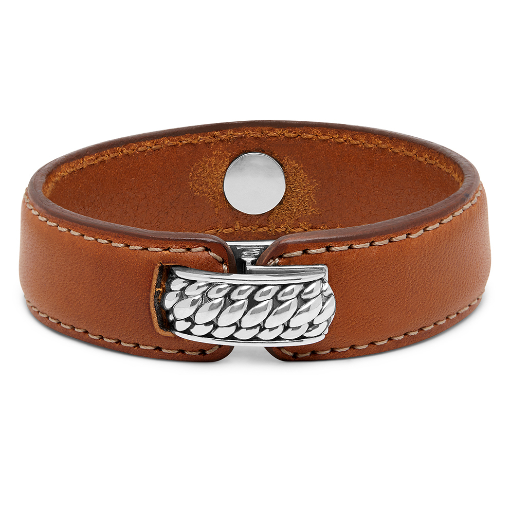 Buddha to Buddha 130BR E - LEATHER BRACELET BROWN