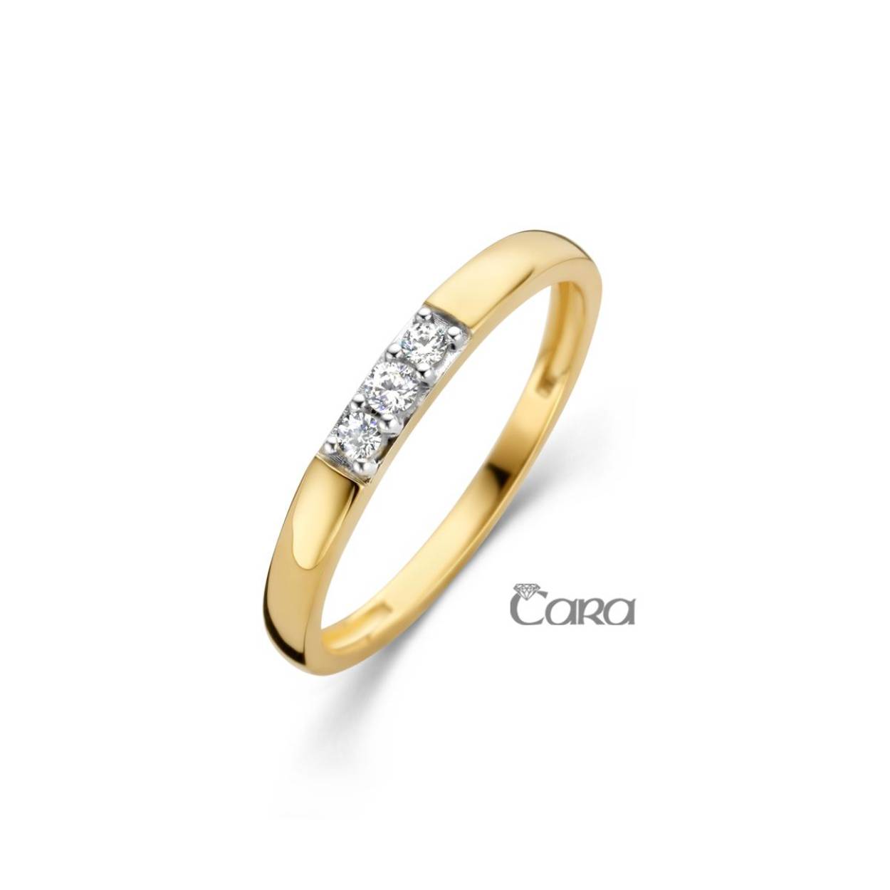Cara ring goud 18KT zirconia