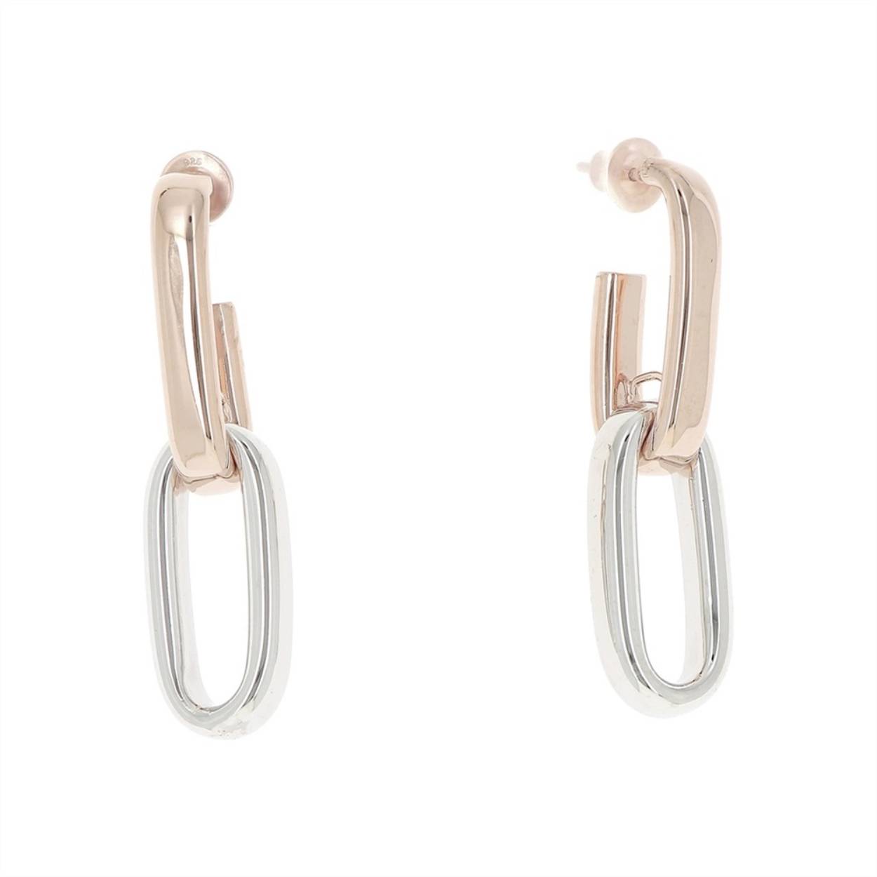 Deze oorringen is van het merk Pesavento. Het is een damessieraad gemaakt van zilver . De oorringen is roze van kleur.