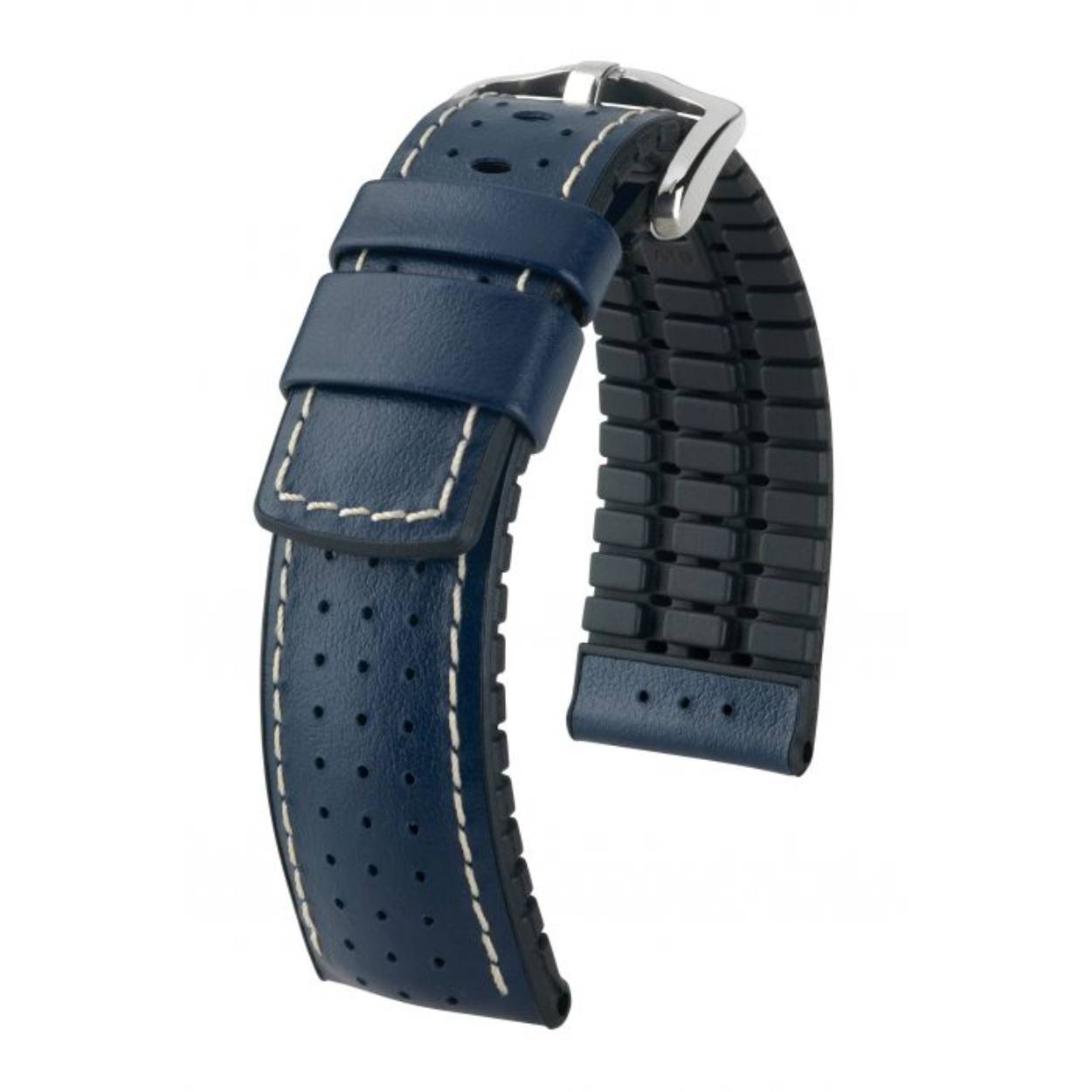 TIGER is een armband uit de HIRSCH Sports lijn. Het materiaal waarvan dit model is gemaakt, is absoluut krasbestendig en geperforeerd kalfsleer, dat zeer slijtvast is. Bovendien overtuigt het leder door een uiterst fijne nerf, die voor een optische highlight zorgt. Door de HIRSCH Premium Caoutchouc kern en het sportieve casual karakter is dit horlogebandje de ideale metgezel voor sport en het dagelijks leven. Het komt erop neer dat dit edgy, precieze model zowel van elk analoog horloge als van elke smartwatch een echte blikvanger maakt.

Het slijtvaste kalfsleer is afgewerkt met contrasterende lakstiksels. De krachtige voering zorgt voor een comfortabel gevoel om elke pols. Om u ook bij sportieve uitdagingen de beste grip te kunnen garanderen, hebben wij bij het model TIGER gekozen voor een geïntegreerde lussluiting en bij het model HIRSCH Active voor de krachtige roestvrijstalen gesp.