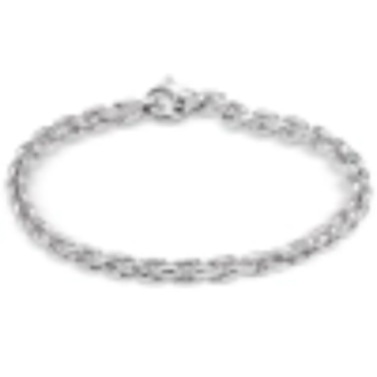 witgouden armband 19 cm schakel