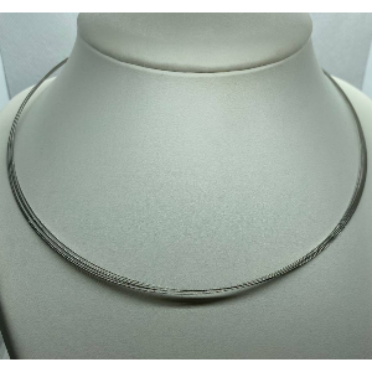edelstaalcollier 5 rij 45cm