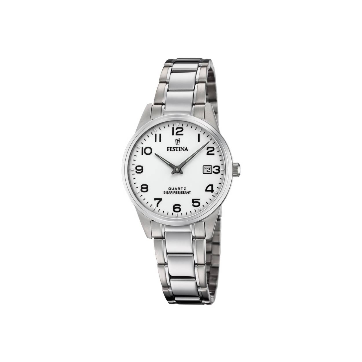 zilverkleurig horloge van Festina