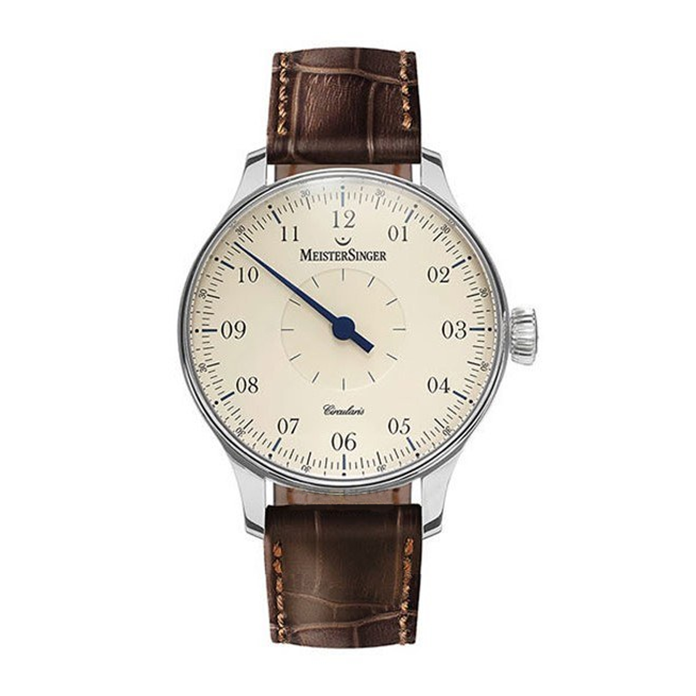 Het MeisterSinger Team heeft zijn hart en ziel gestoken in het creëren van het nieuwe MSH01 uurwerk. De ontwerpers van hun Zwitserse partner ontwikkelde de Circularis in nauwe samenwerking met MeisterSinger volgens de Zwitserse uurwerkmakers traditie. Het duurde drie jaar om de veeleisende normen van beide partners te bereiken in termen van moderne uurwerken. Het resultaat zal u doen verwonderen
