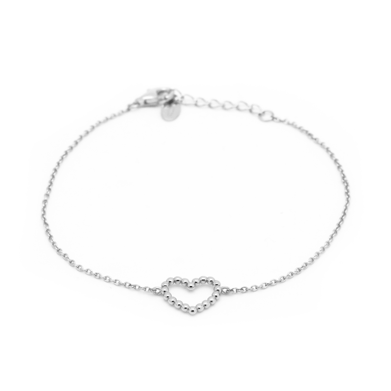 zilveren Karma armband, Open Hearts Silver