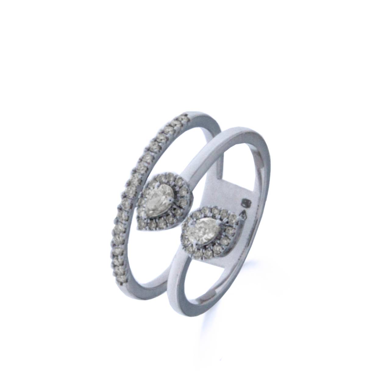 Ring wit goud 18kt met diamanten