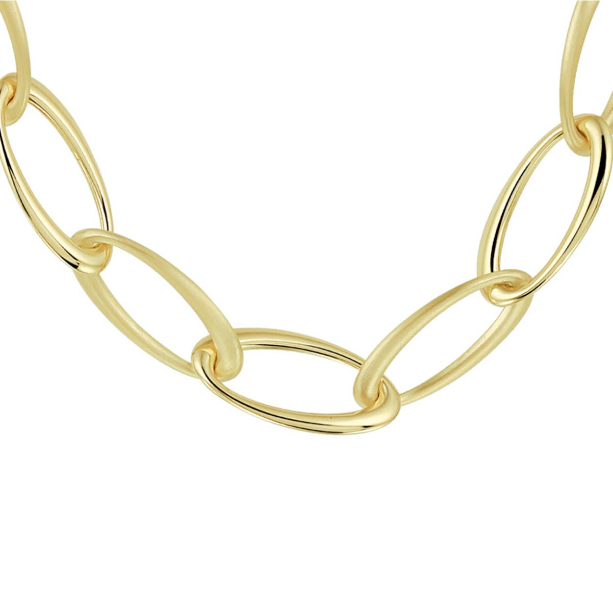 Stijlvol 14krt geelgouden anker collier met een draaglengte van 45cm en een schakelbreedte van 13mm. Het collier heeft om en om poli en mat afgewerkte schakels. Uitgevoerd met een stevige karabijn sluiting.

Tevens leverbaar bijpassende armband

Referentienummer: THOJ0737