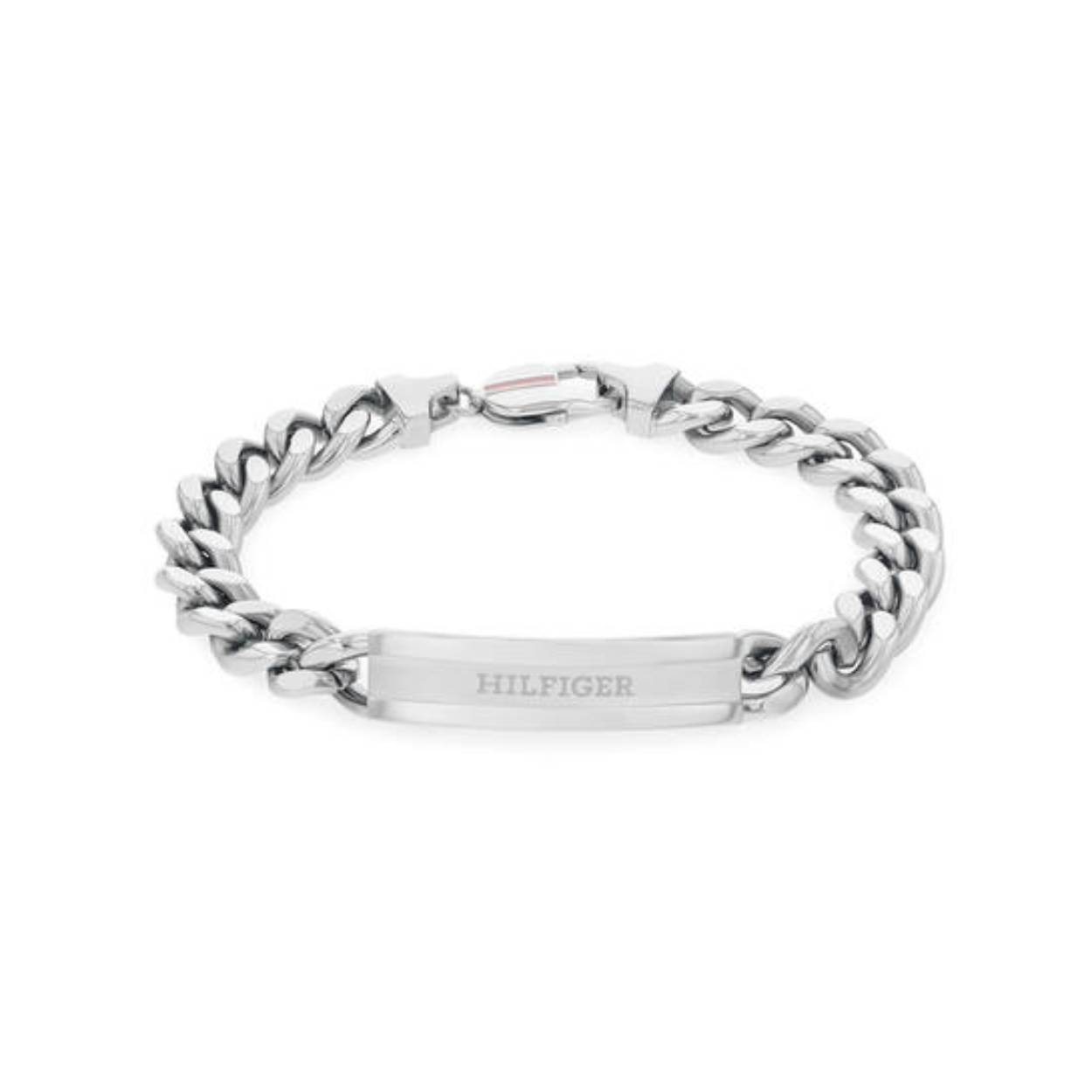 Tommy Hilfiger Jewels TJ2790579 Armband Heren Staal 19cm
Deze armband van Tommy Hilfiger uit de jewelry serie met nr: TJ2790579 is een opvallend model. De stalen heren gourmet schakelarmband heeft een plaat in het midden met daarop het Tommy logo gegraveerd. De armband sluit met een karabijnslot en heeft een lengte van 19cm. Ook leuk te combineren met andere sieraden van Tommy Hilfiger.

Het merk:
Tommy Hilfiger is wereldwijd één van de grootste designer lifestyle merken en is internationaal bekend om haar classic American cool stijl. De sieraden zijn voor dames en heren met een eigen stijl, die niet bang zijn om dit aan de wereld te laten zien.

Specificaties:
- Stalen armband
- Gourmet schakel
- Lengte 19cm
- Heren sieraad