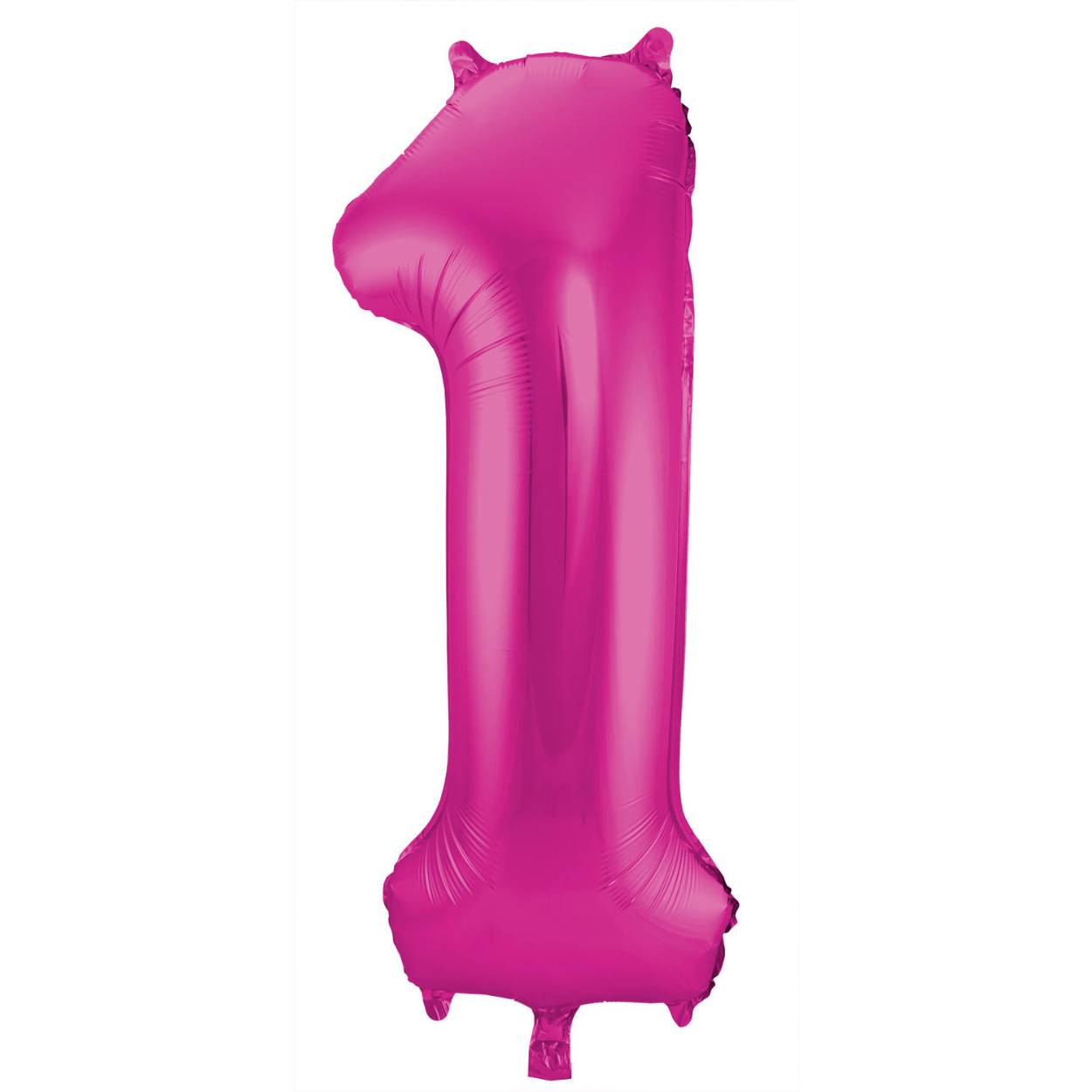 Magenta Cijferballon Cijfer 1 - 86 cm. Inhoud: 1 folieballon. Kleur: Magenta. Bijvoorbeeld te gebruiken tijdens de volgende feestgelegenheid/feestgelegenheden: Verjaardag, Jubileum en Kinderfeestje. Deze folieballon is 34 inch/86 cm. Het artikel is gemaakt van folie.