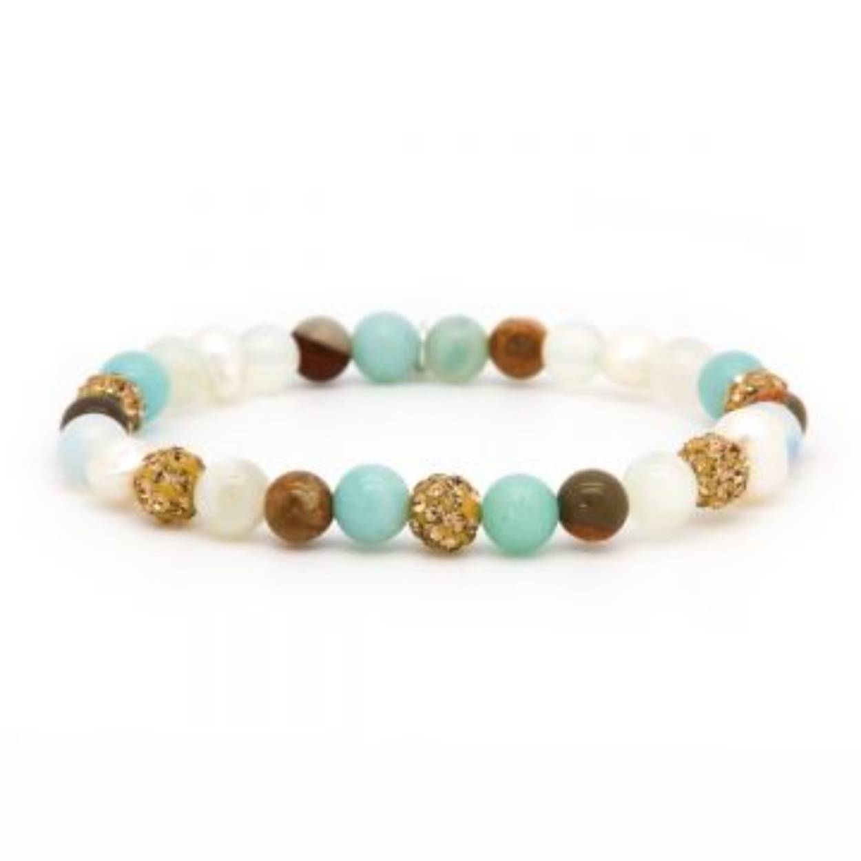 Karma armband Spiral BRIGHT XS Elastic (gold crystal)