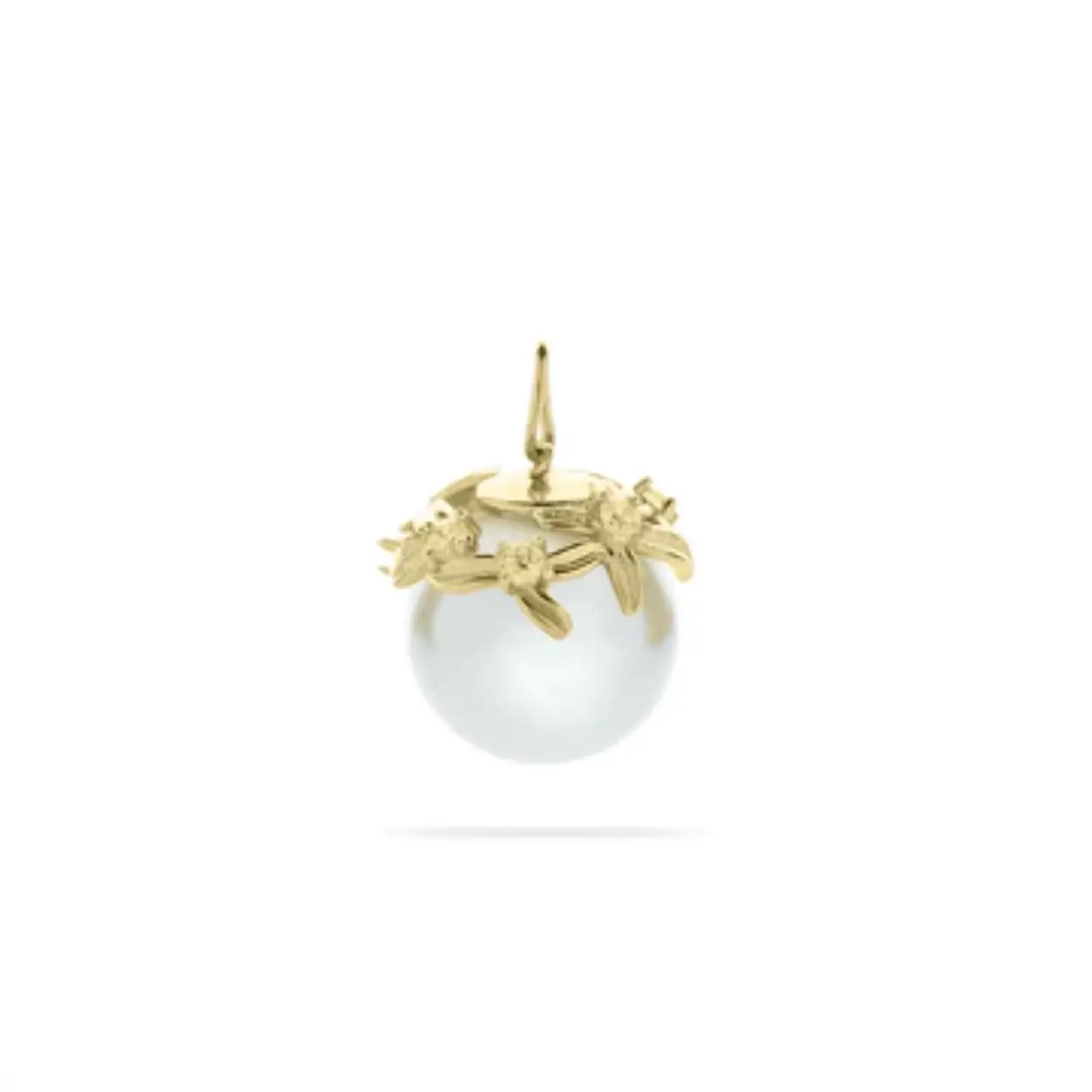 Mysticism Pendant | 14k Gold With Pearl and Zirkonia