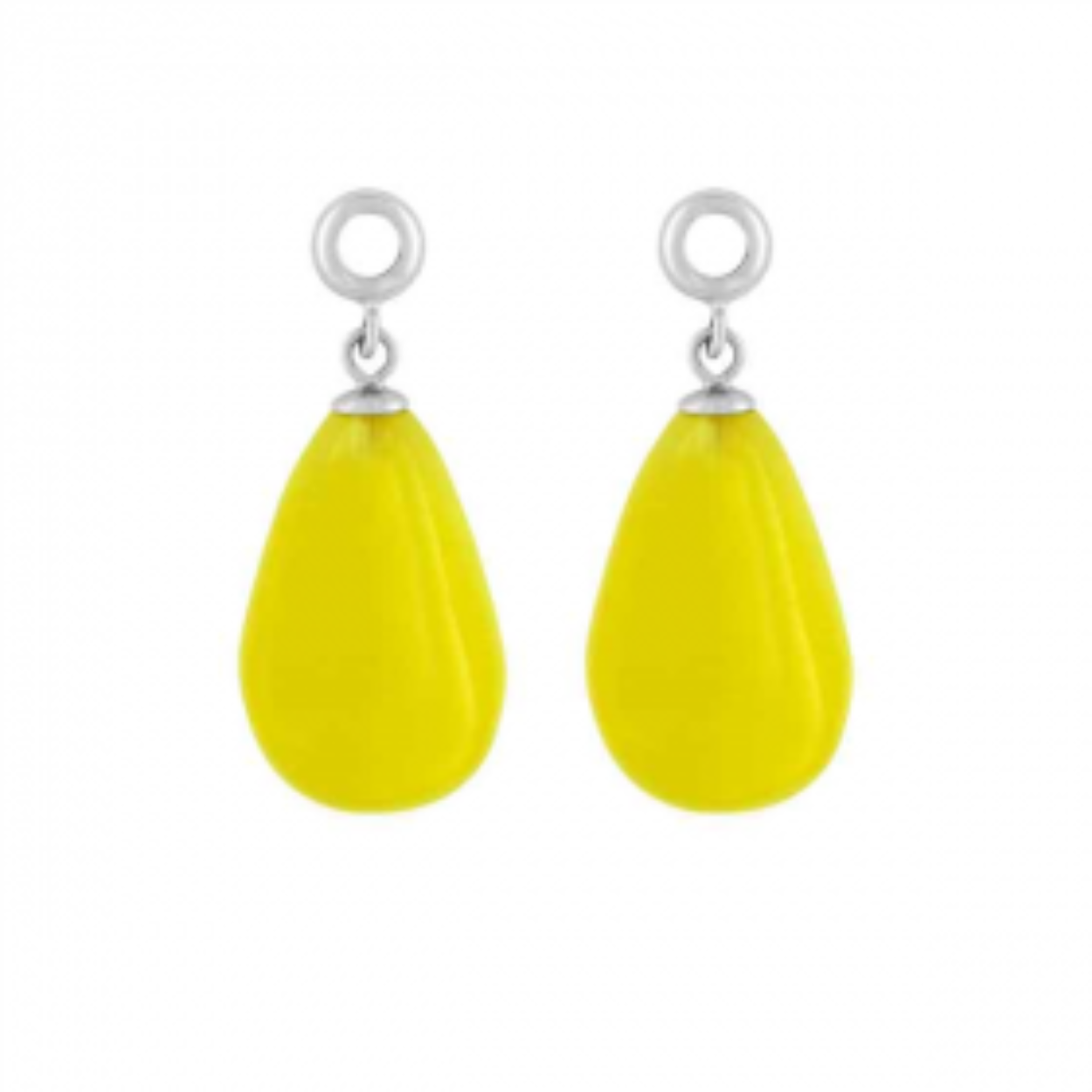 MY iMenso Creoli pendants Cat's Eye "sunlight" cone cabochon (925/rhod glass/comp)
