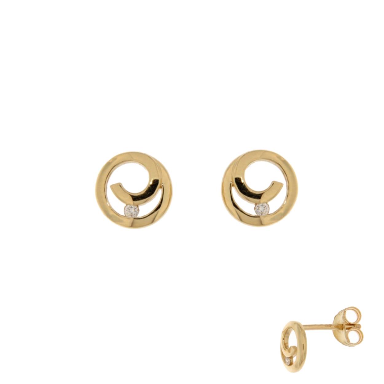 Naiomy Oorstekers goud 18k