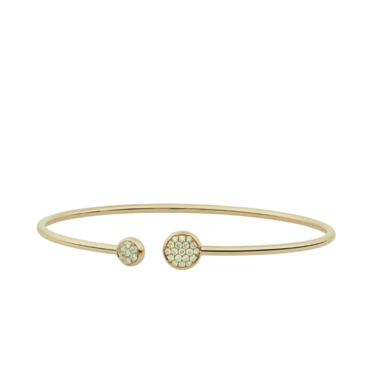REFLEX ARMBAND geelgoud met wit diamant