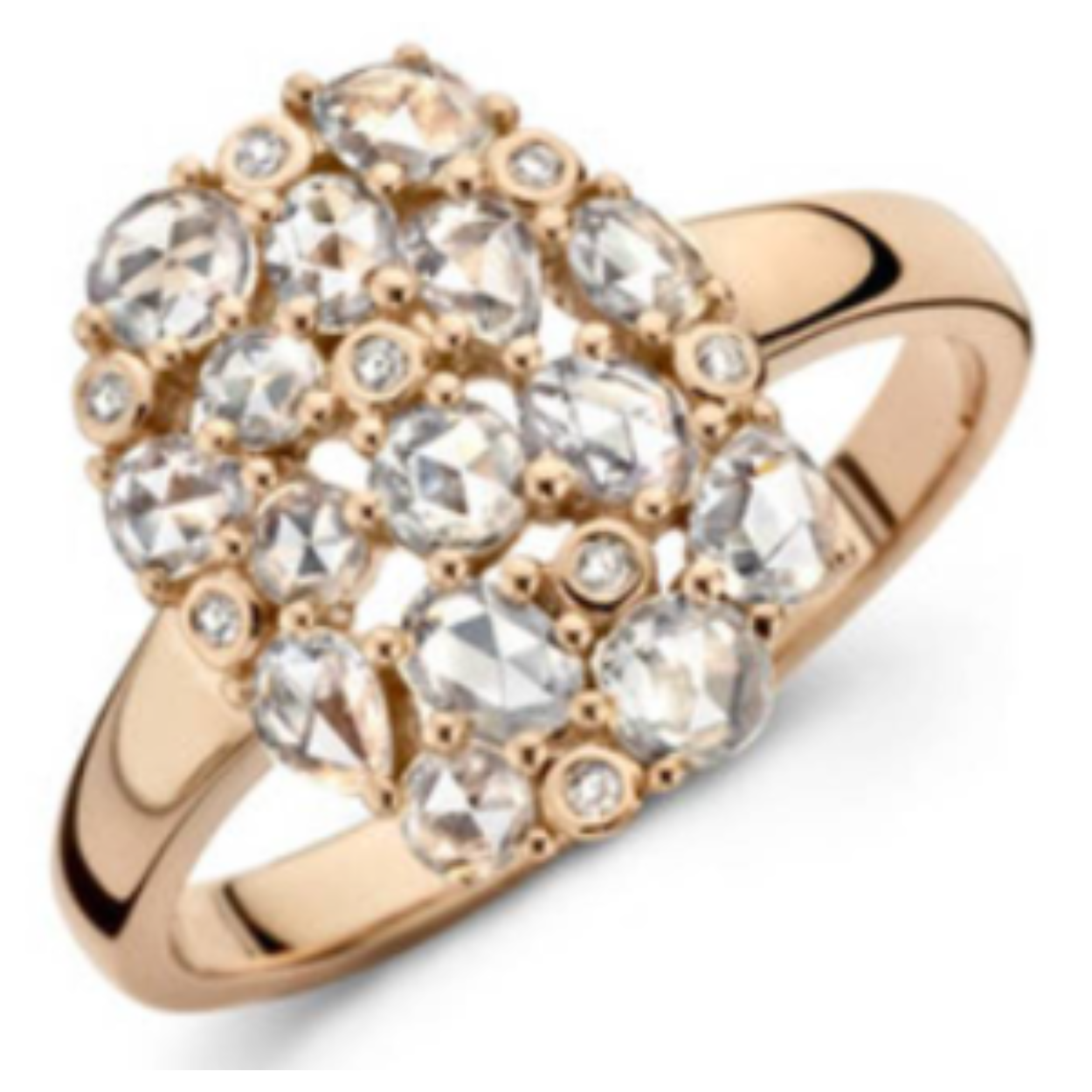 ROOS1835 RING 18KT ROSEGOUD 18KT ROOSDIAMANT 
