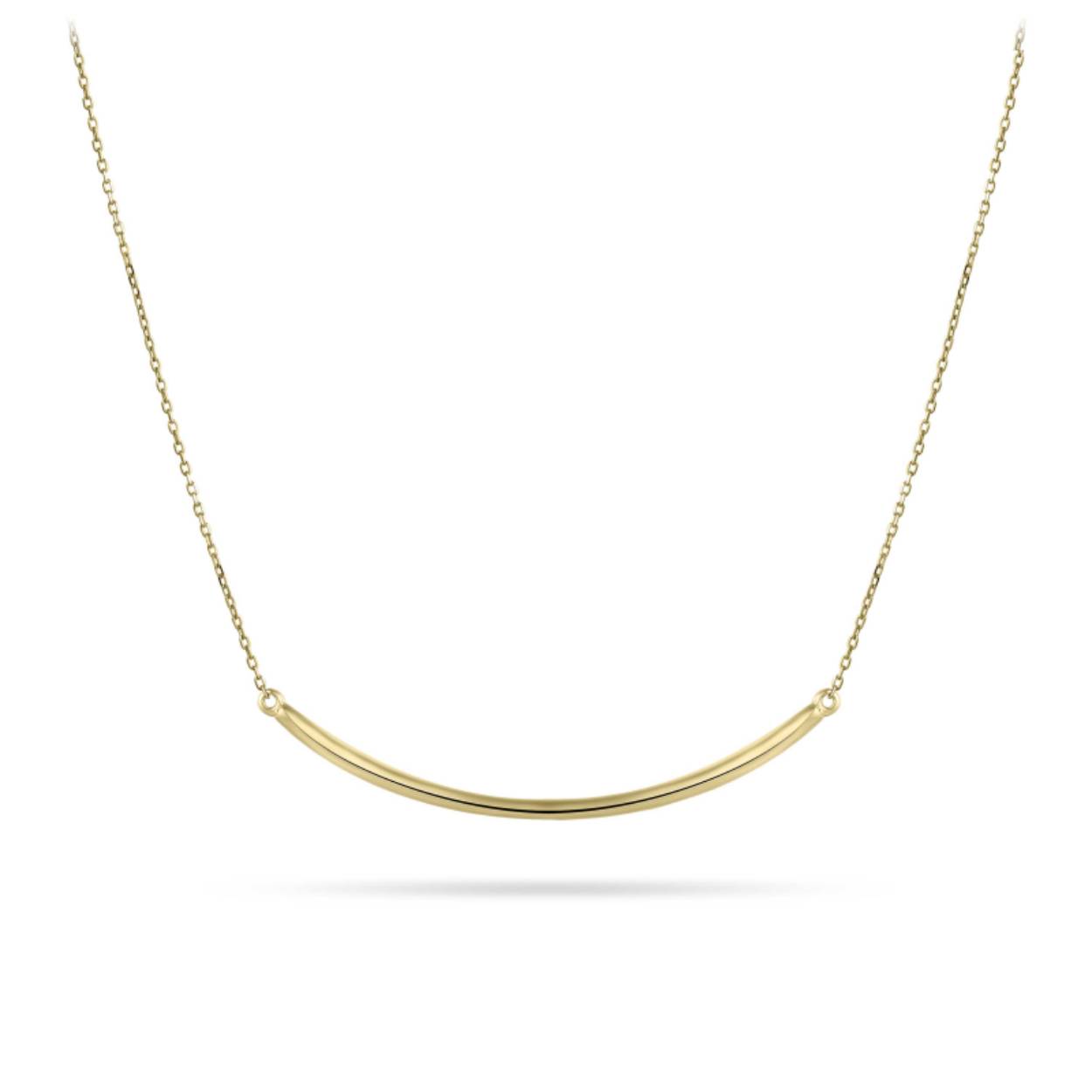 Gouden collier choker Bar 40mm 38-42cm VGN005