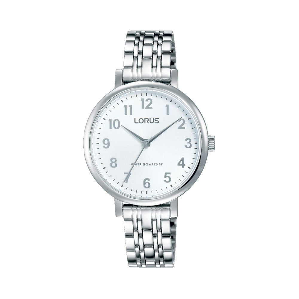 Lorus horloge RG237MX9 DAMES STAAL BRACELET WIT 50M WR
